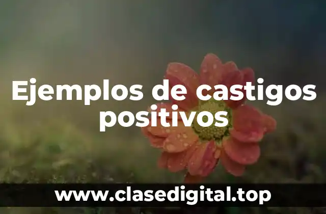 Ejemplos de castigos positivos