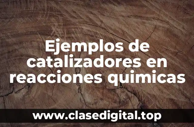 Ejemplos de catalizadores en reacciones quimicas