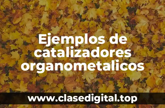 Ejemplos de catalizadores organometalicos