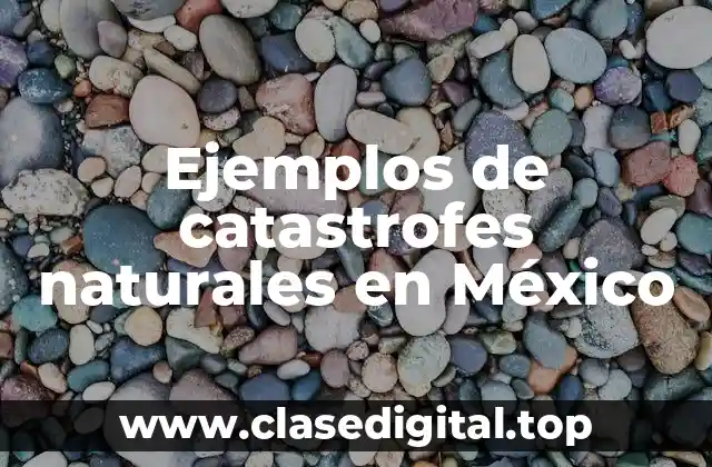 Ejemplos de catastrofes naturales en México
