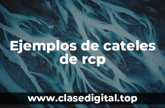 Ejemplos de cateles de rcp