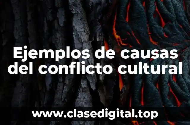 Ejemplos de causas del conflicto cultural