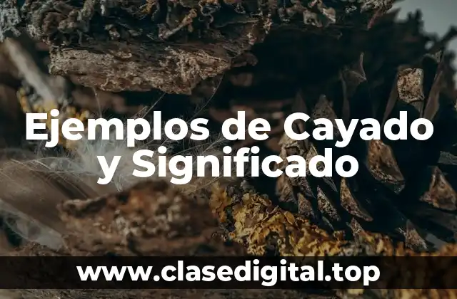 Ejemplos de Cayado