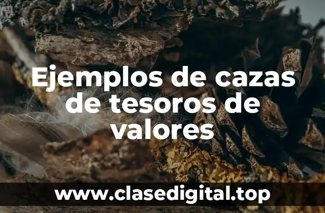 Ejemplos de cazas de tesoros de valores