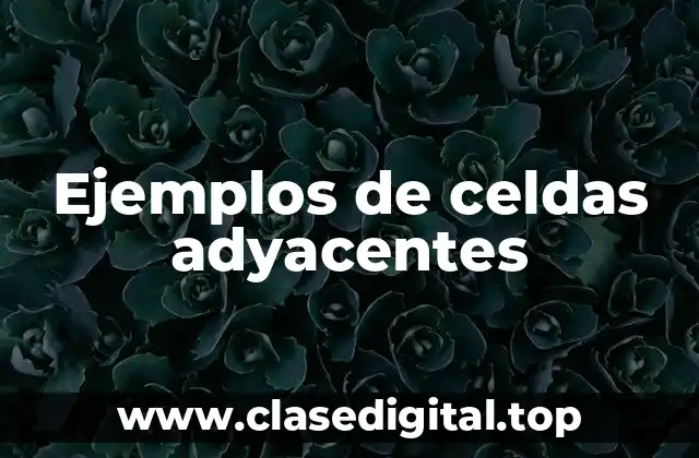 Ejemplos de celdas adyacentes