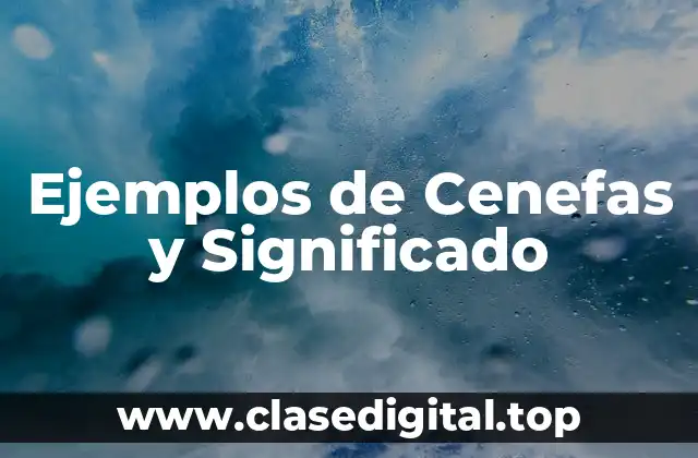Ejemplos de Cenefas y Significado