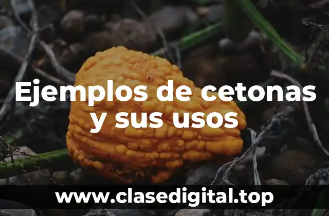 Ejemplos de cetonas y sus usos