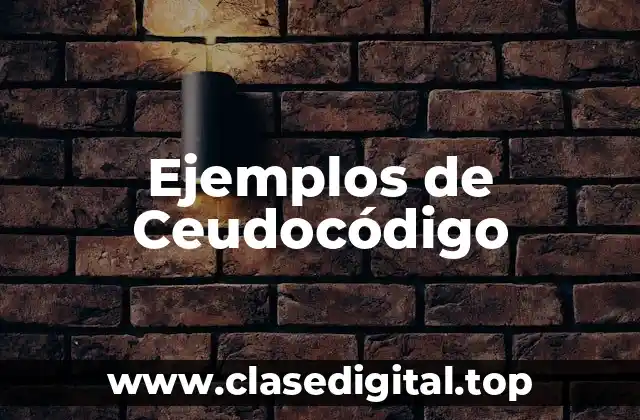 Ejemplos de Ceudocódigo