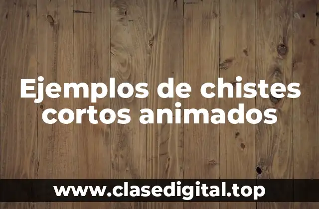 Ejemplos de chistes cortos animados