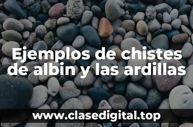 Ejemplos de chistes de albin y las ardillas