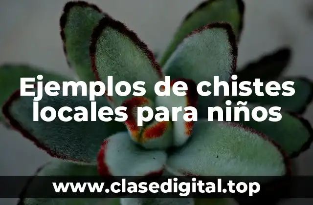 Ejemplos de chistes locales para niños