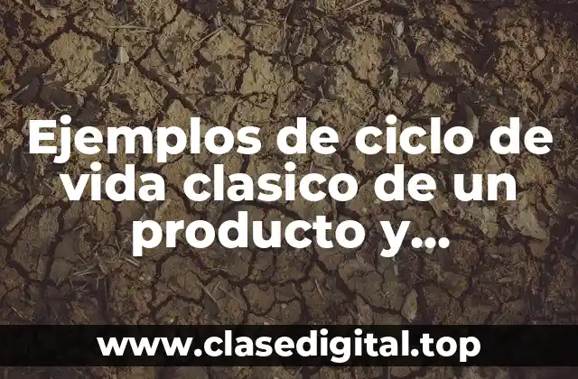 Ejemplos de ciclo de vida clasico de un producto
