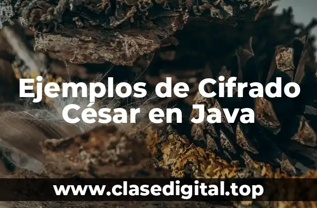 Ejemplos de Cifrado César en Java