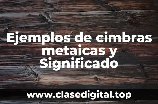 Ejemplos de cimbras metaicas