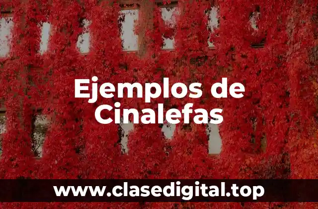 Ejemplos de Cinalefas