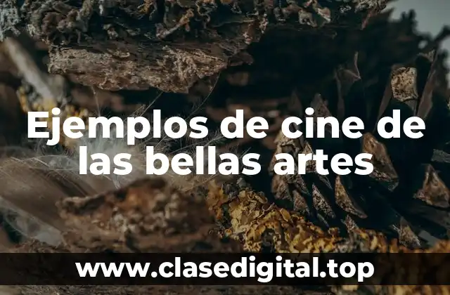 Ejemplos de cine de las bellas artes