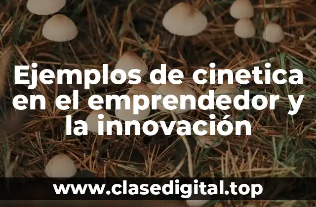 Ejemplos de cinetica en el emprendedor y la innovación