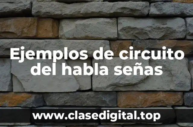 Ejemplos de circuito del habla señas