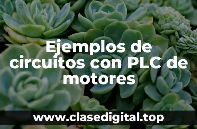 Ejemplos de circuitos con PLC de motores