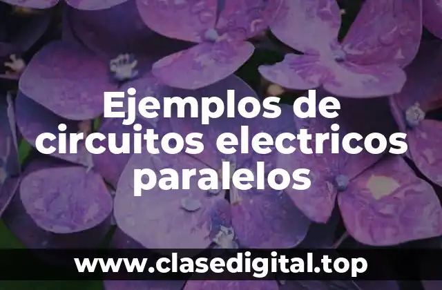 Ejemplos de circuitos electricos paralelos