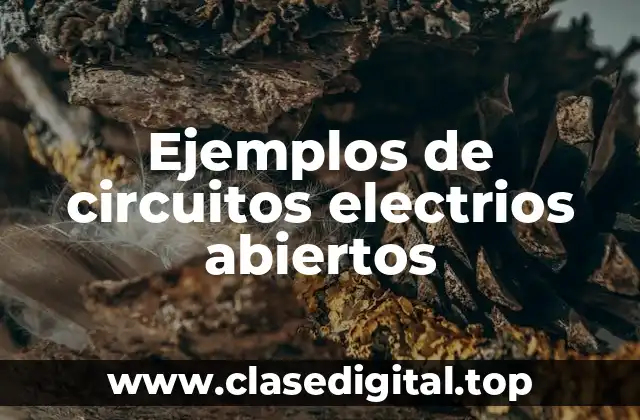 Ejemplos de circuitos electrios abiertos