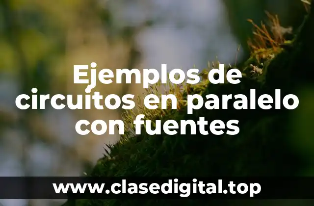 Ejemplos de circuitos en paralelo con fuentes