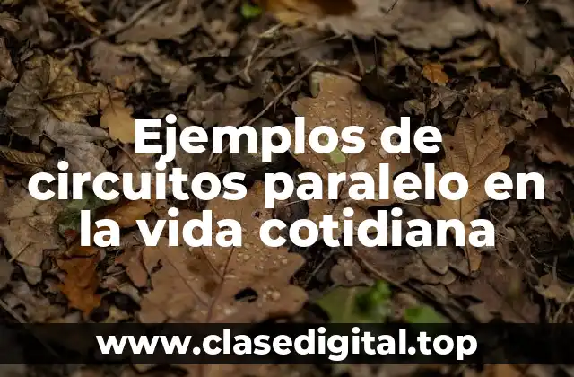 Ejemplos de circuitos paralelo en la vida cotidiana
