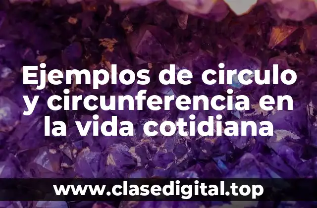 Ejemplos de círculos en la vida cotidiana