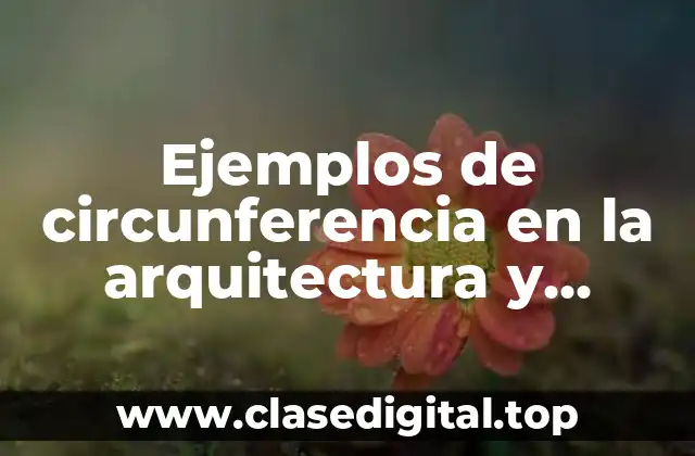 Ejemplos de circunferencia en la arquitectura y Significado