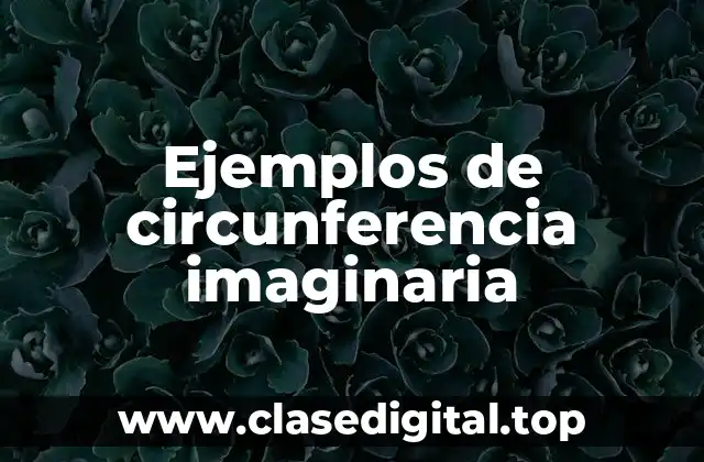 Ejemplos de circunferencia imaginaria