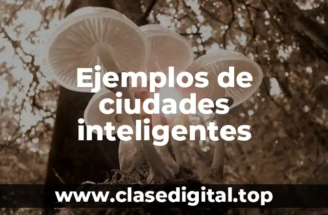 Ejemplos de ciudades inteligentes