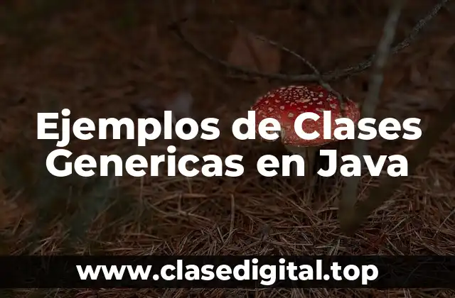 Ejemplos de Clases Genericas en Java