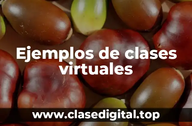 Ejemplos de clases virtuales