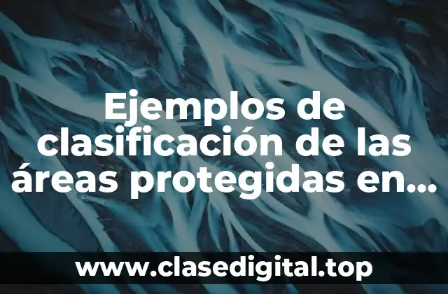 Ejemplos de clasificación de las áreas protegidas en México