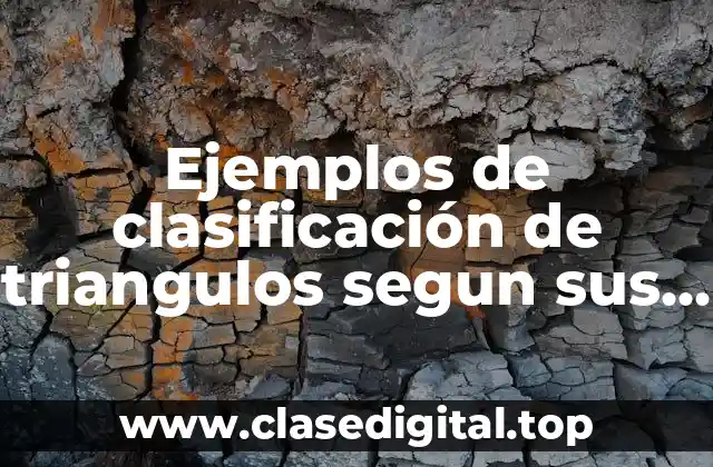 Ejemplos de clasificación de triangulos segun sus lados