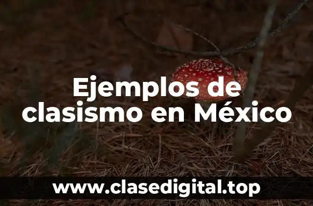 Ejemplos de clasismo en México