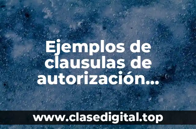 Ejemplos de clausulas de autorización subarrendamiento
