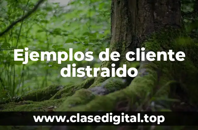 Ejemplos de clientes distraídos