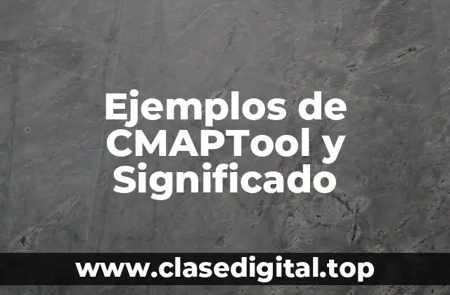 Ejemplos de CMAPTool y Significado