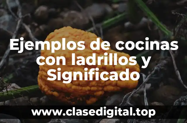 Ejemplos de cocinas con ladrillos y Significado