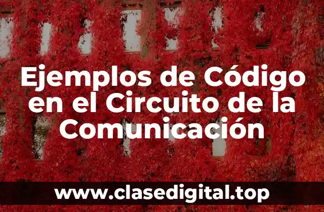 Ejemplos de Código en el Circuito de la Comunicación