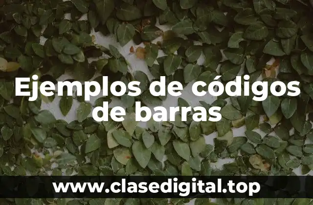 Ejemplos de códigos de barras