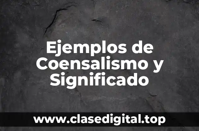 Ejemplos de coensalismo