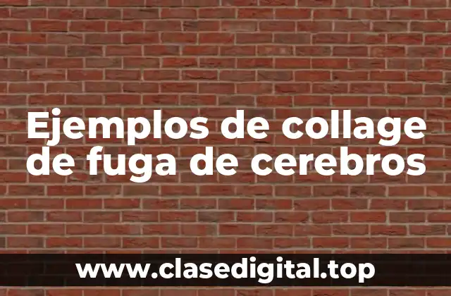 Ejemplos de collage de fuga de cerebros