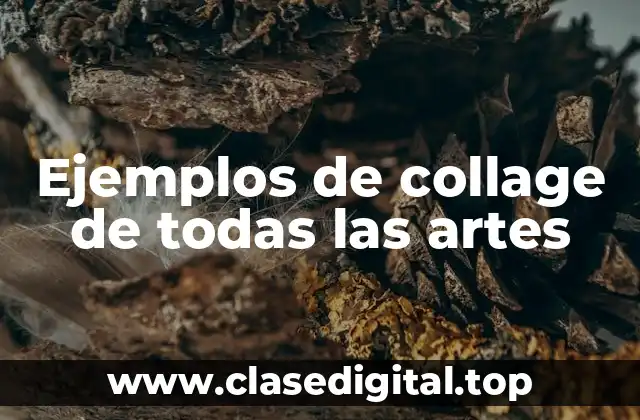 Ejemplos de collage de todas las artes