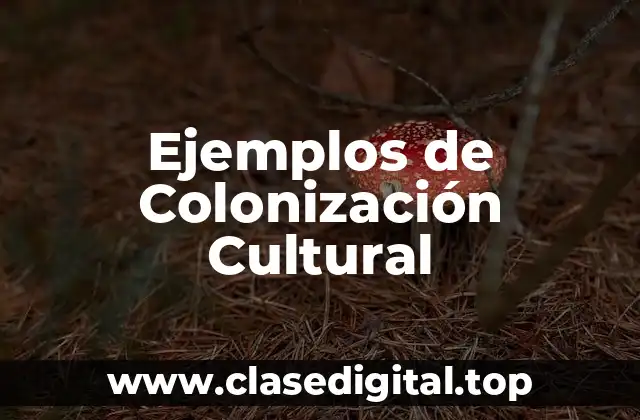 Ejemplos de Colonización Cultural