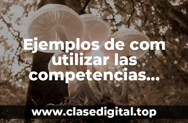Ejemplos de com utilizar las competencias emocionales