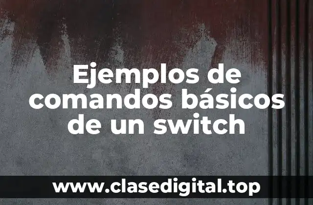 Ejemplos de comandos básicos de un switch