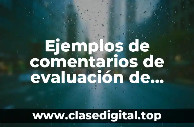 Ejemplos de comentarios de evaluación de preescolar para alimentación sana