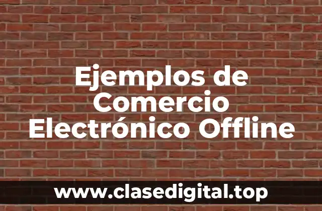 Ejemplos de Comercio Electrónico Offline